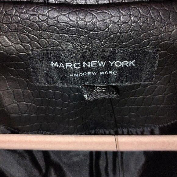 Marc New York by Andrew Marc Stylish Leather Jacket size 1x - Picture 3 of 6